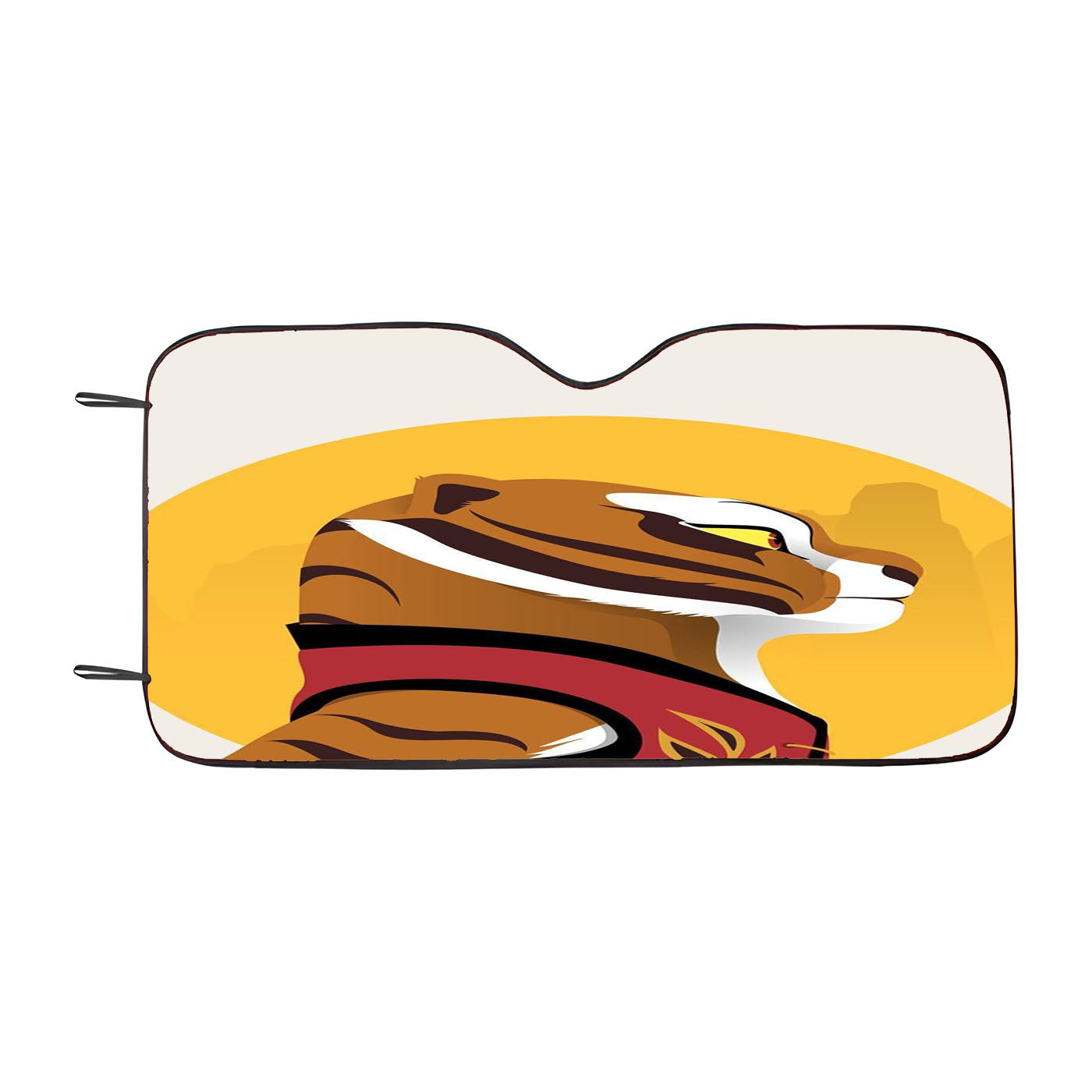 Kung Fu Panda Tigress Art Car Windshield Sunshade