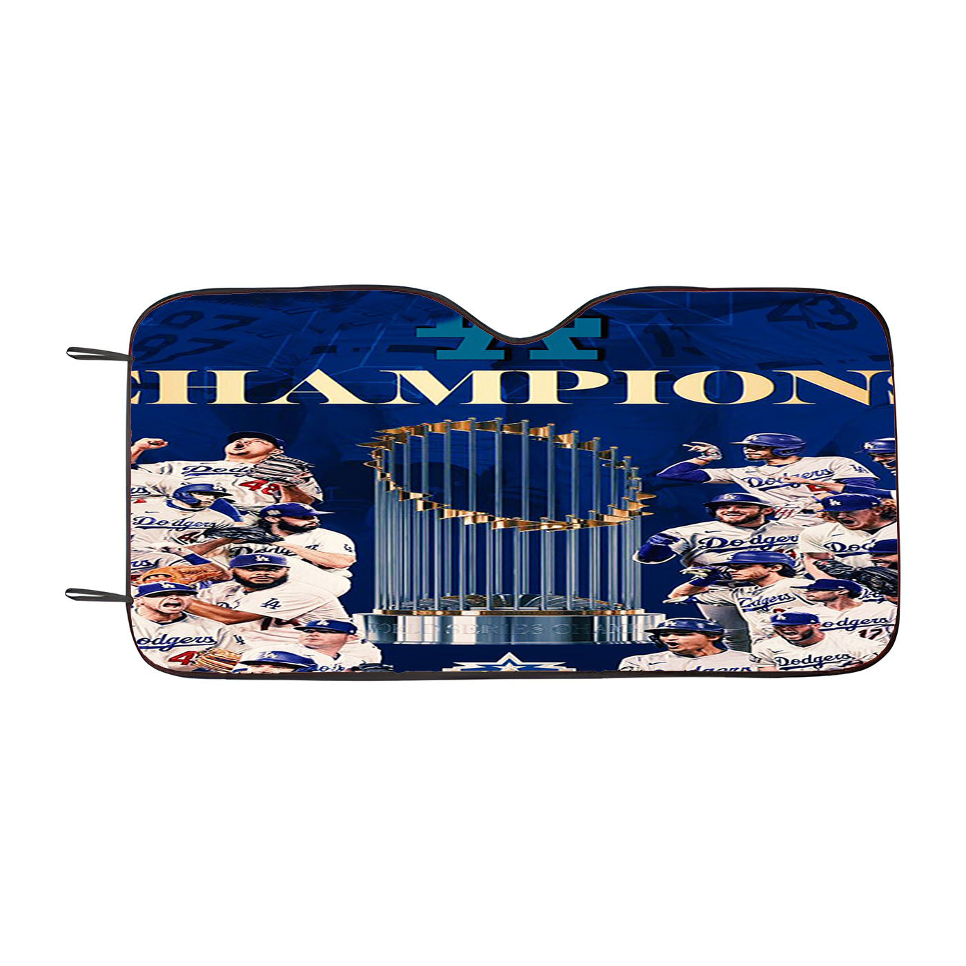 La Dodgers Champions Car Windshield Sunshade