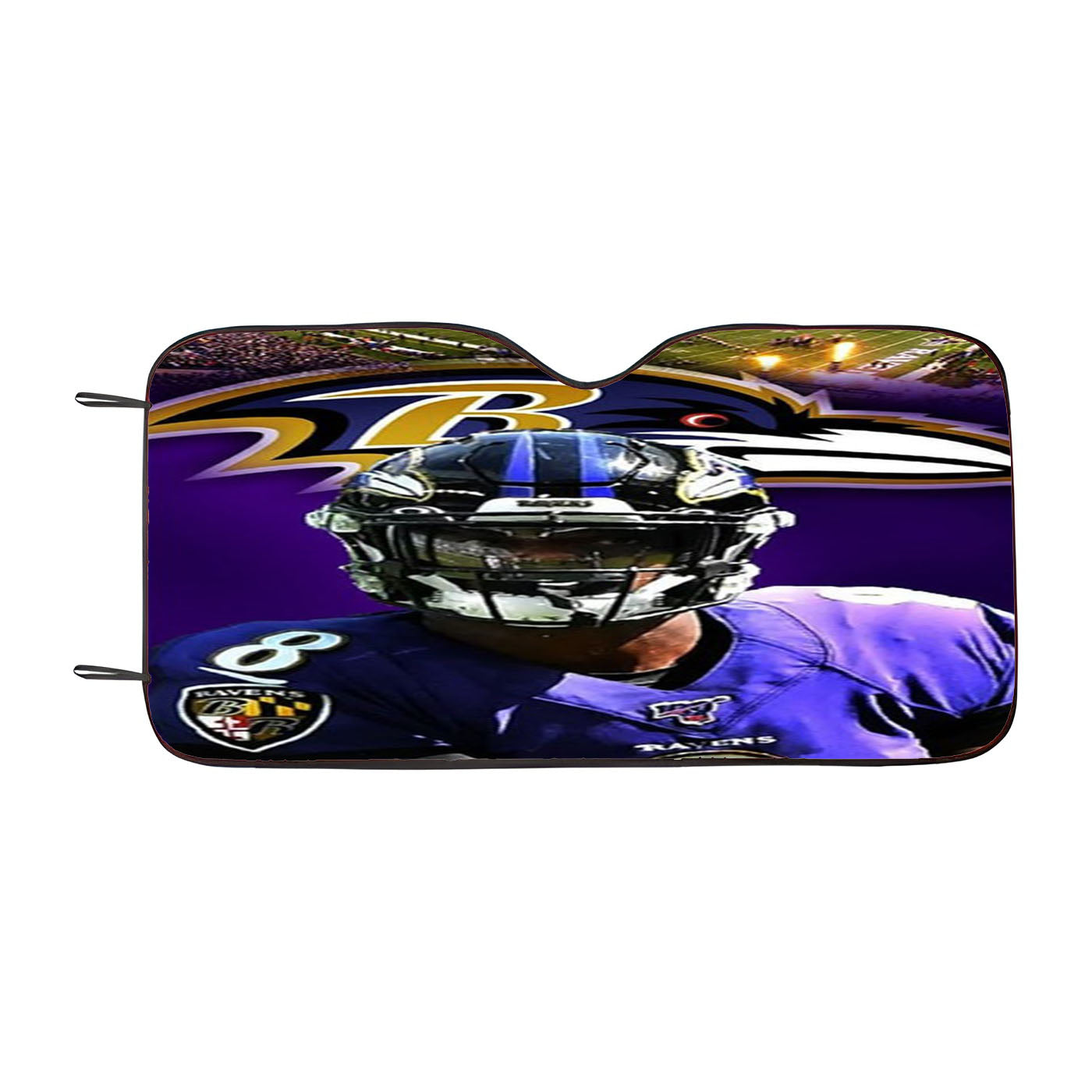 Lamar Jackson Nfl Baltimore Ravens Car Windshield Sunshade