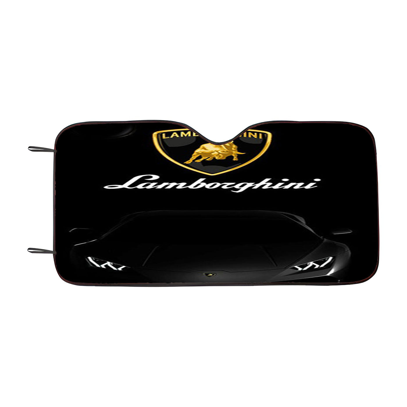 Lamborghini Black Car Windshield Sunshade