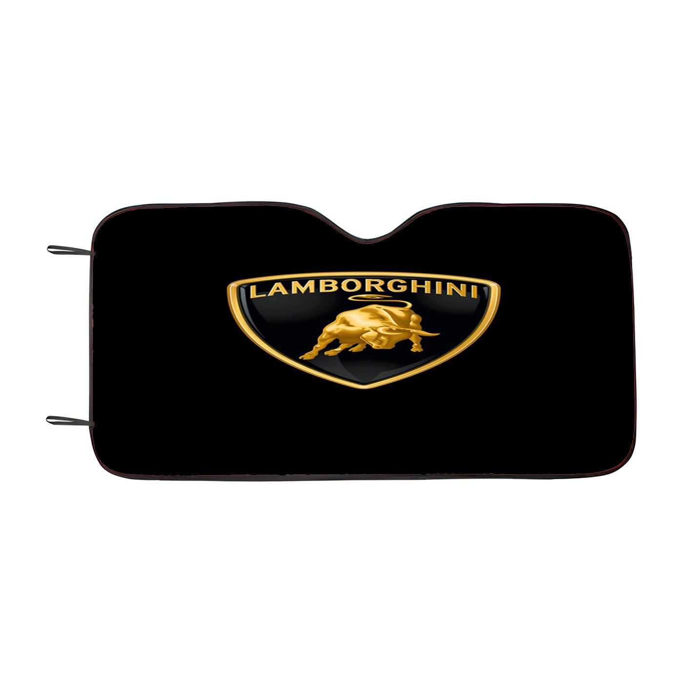 Lamborghini Black Gold Logo Wallpaper Car Windshield Sunshade