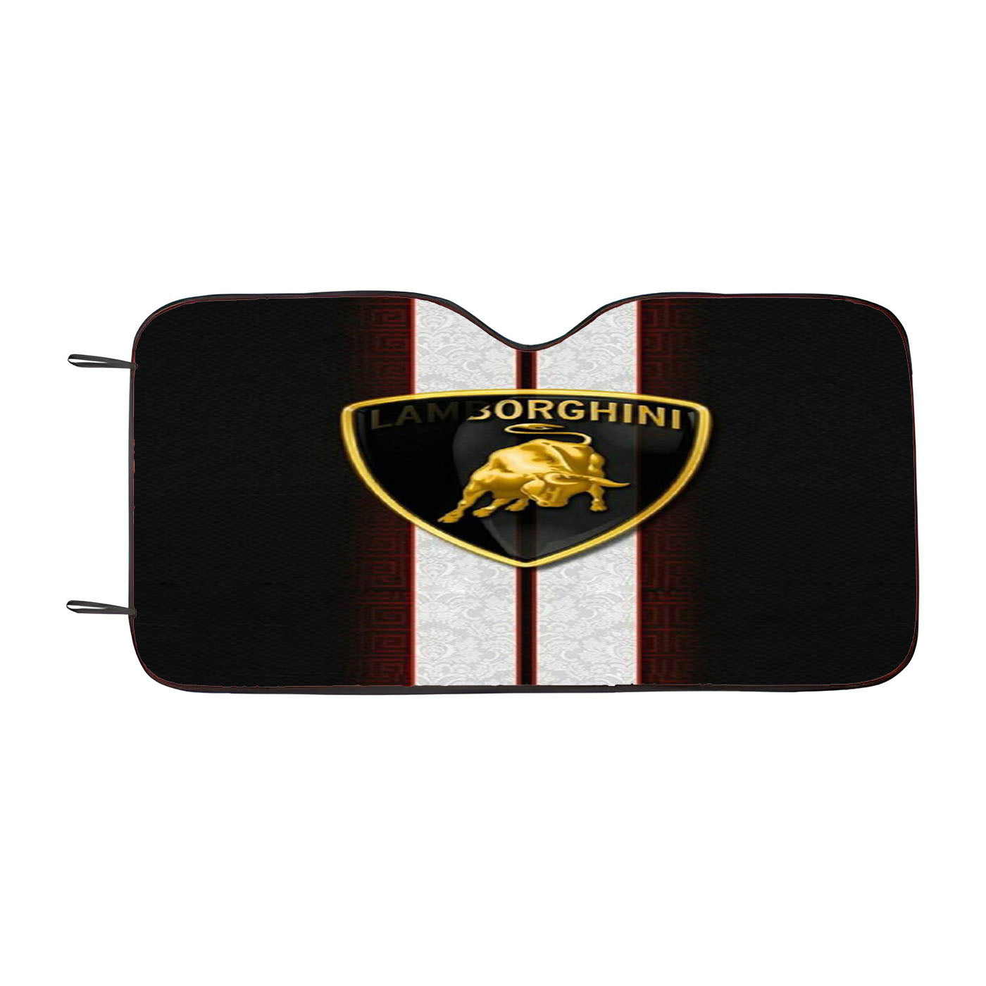 Lamborghini Silver Car Windshield Sunshade