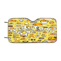 Lazy Egg Gudetama Pattern Car Windshield Sunshade