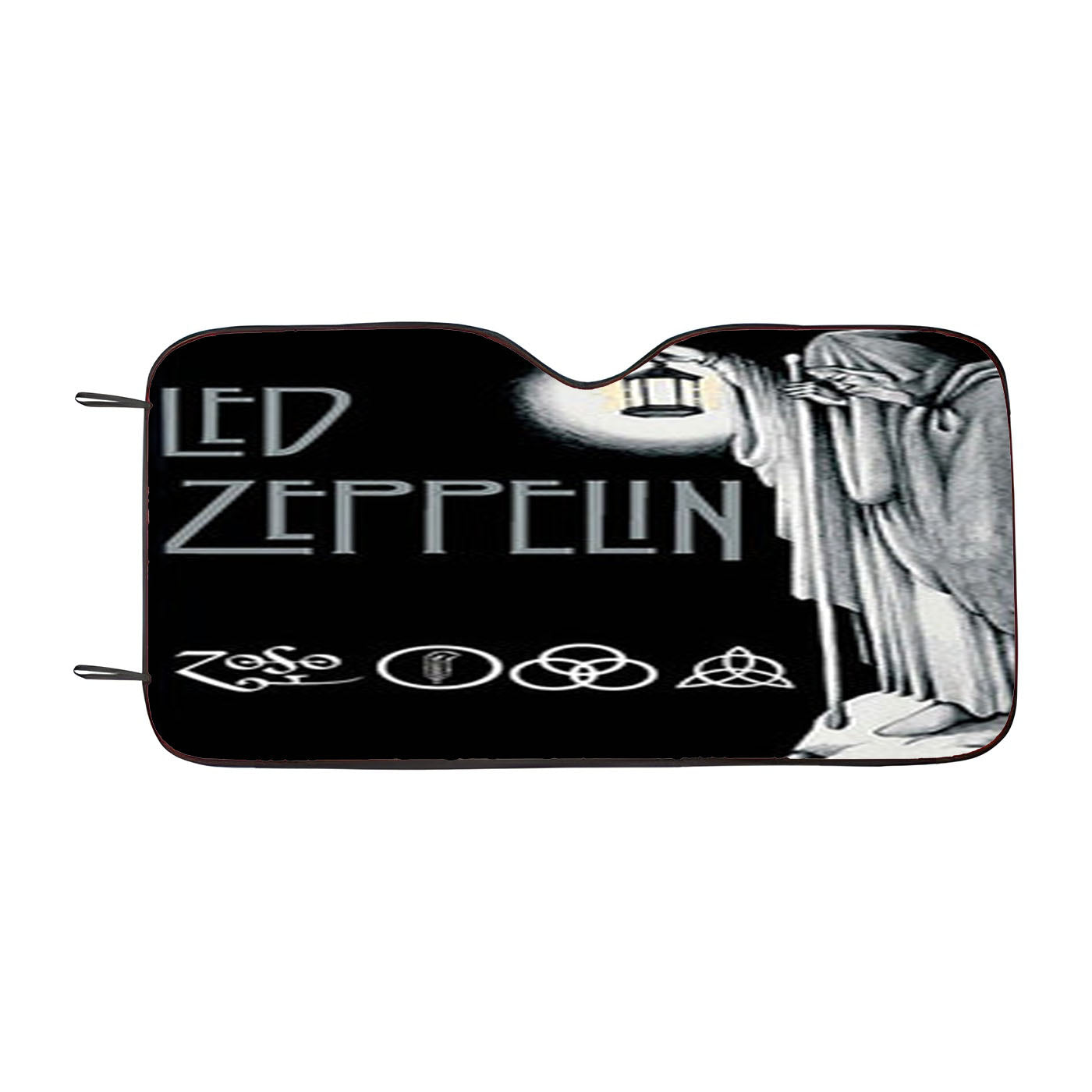 Led Zeppelin Darkness Car Windshield Sunshade