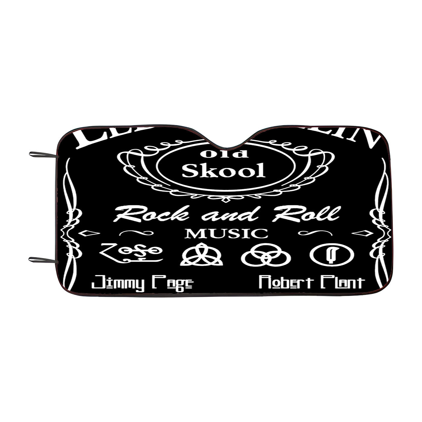 Led Zeppelin Old Skool Car Windshield Sunshade