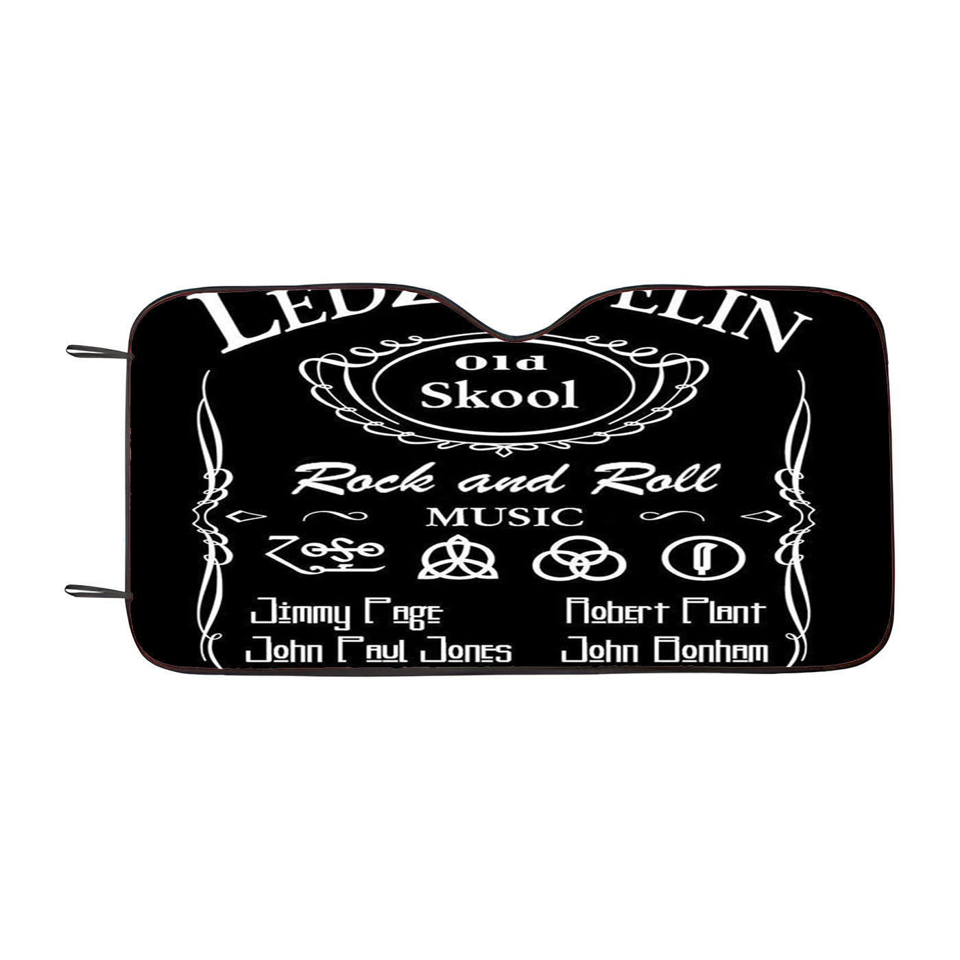 Led Zeppelin Rock N Roll Car Windshield Sunshade