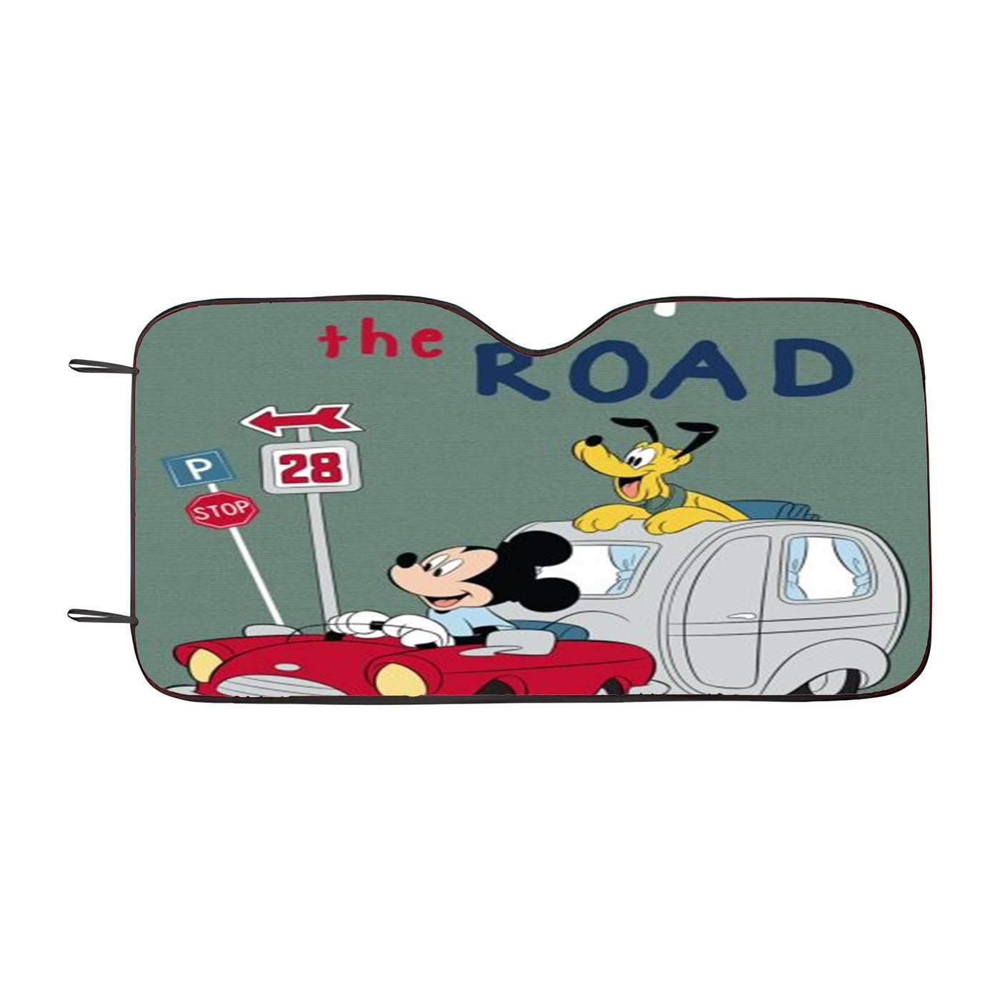 Let%E2%80%99S Hit The Road Mickey Camper Car Windshield Sunshade