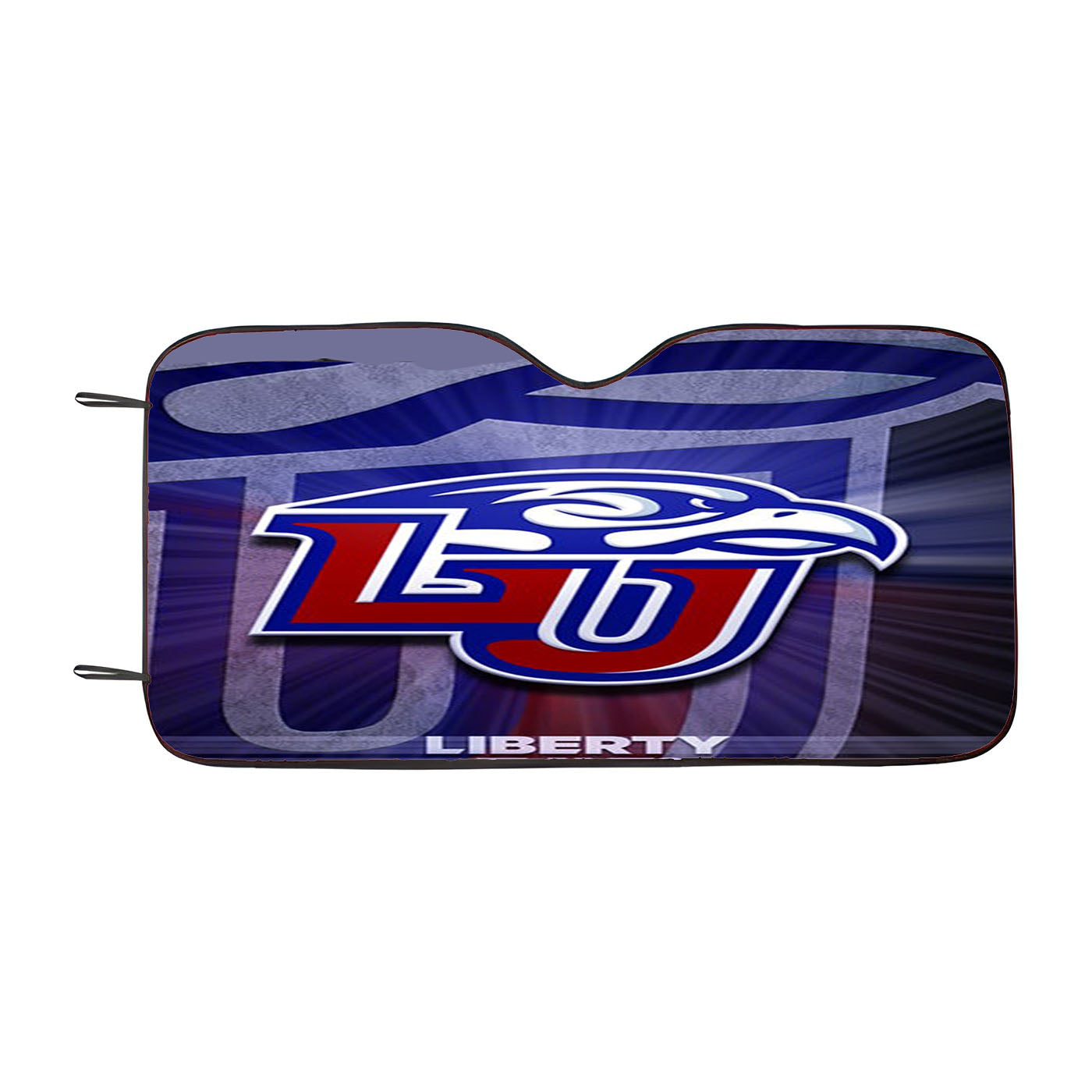 Liberty Flames Car Windshield Sunshade