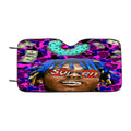 Lil Uzi And Donut Pattern Car Windshield Sunshade