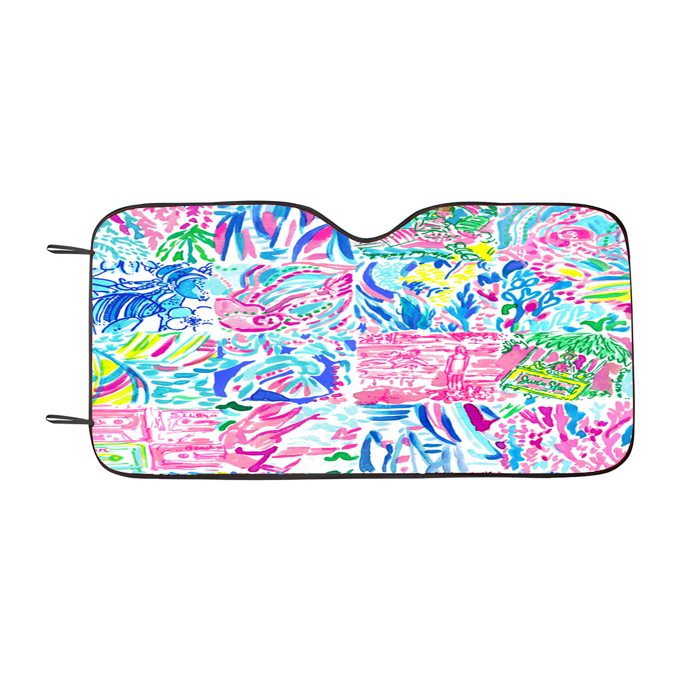Lilly Pulitzer All Summer Remix Car Windshield Sunshade