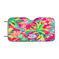 Lilly Pulitzer Flamingo Draw Car Windshield Sunshade