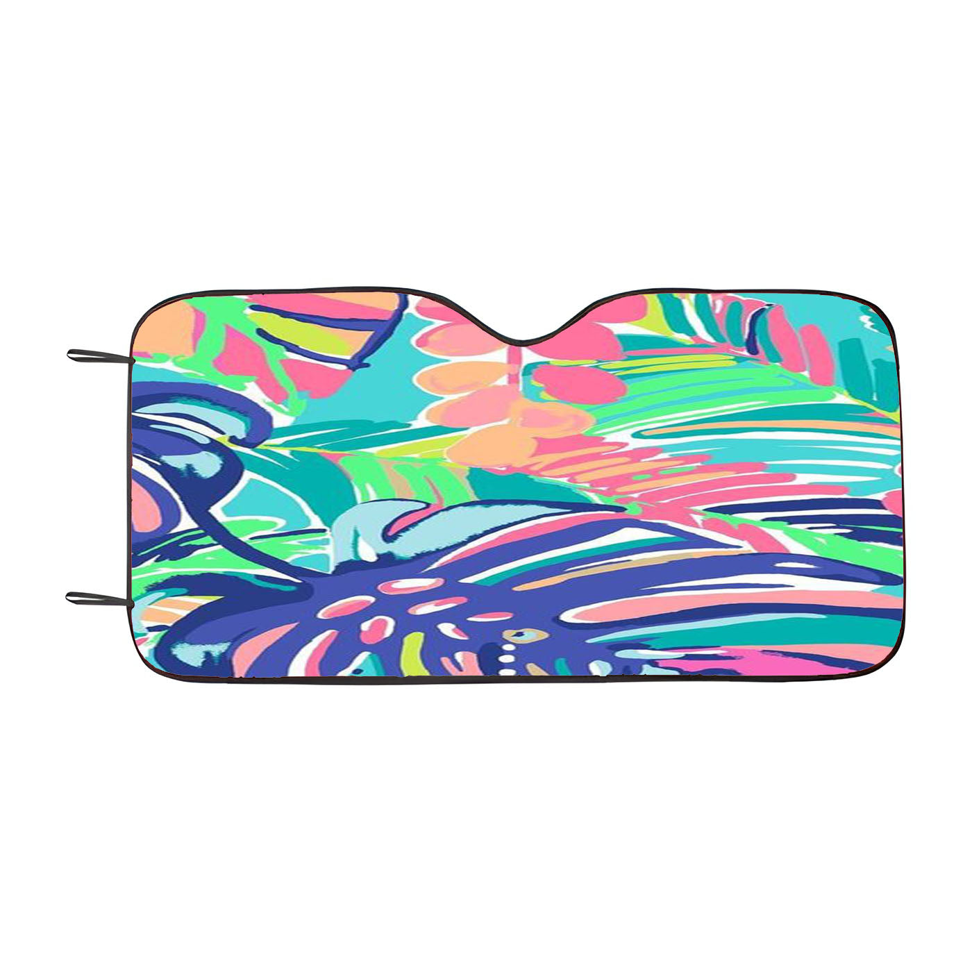 Lilly Pulitzer Fruit Painting Abstract Car Windshield Sunshade