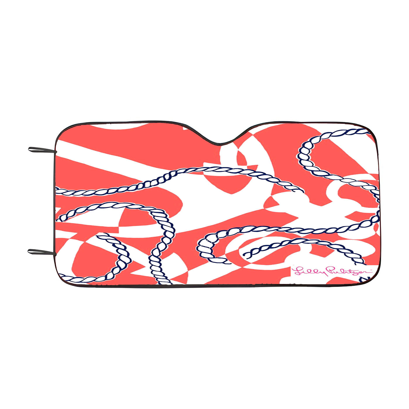 Lilly Pulitzer Orange Tango Booze Cruise Kennett Car Windshield Sunshade
