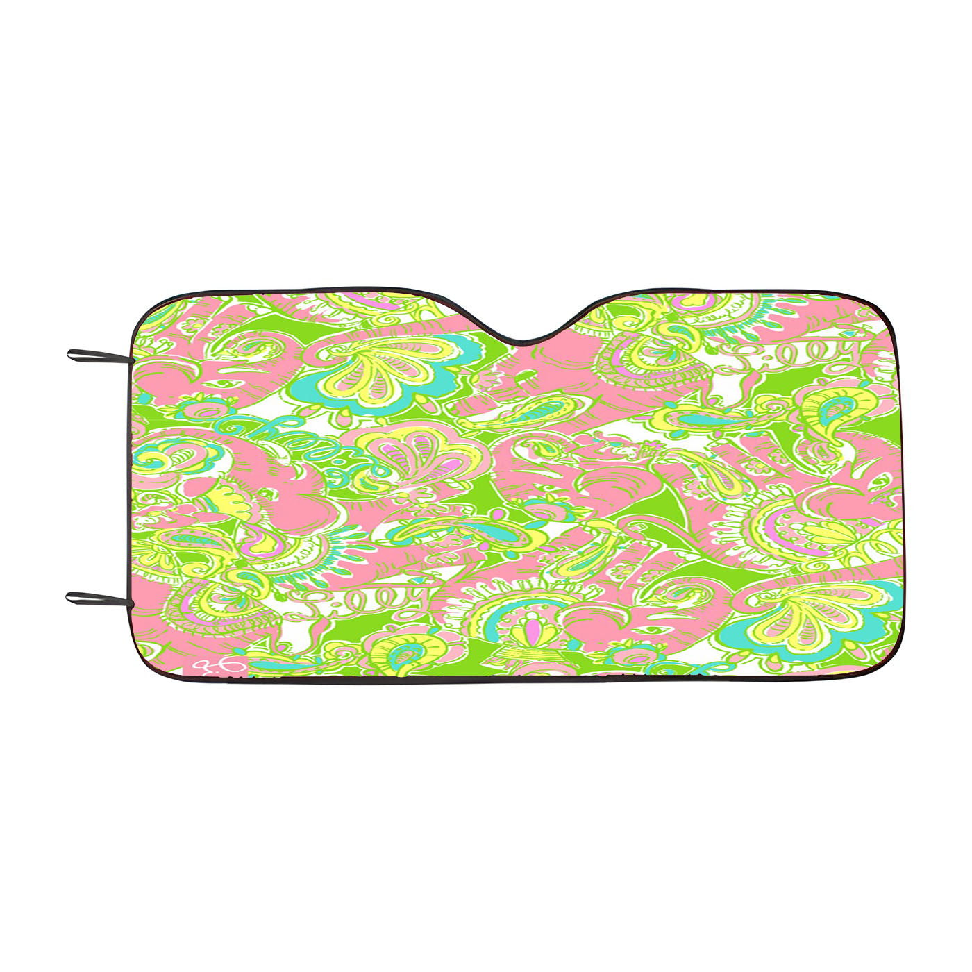 Lilly Pulitzer Pastel Chevron Car Windshield Sunshade