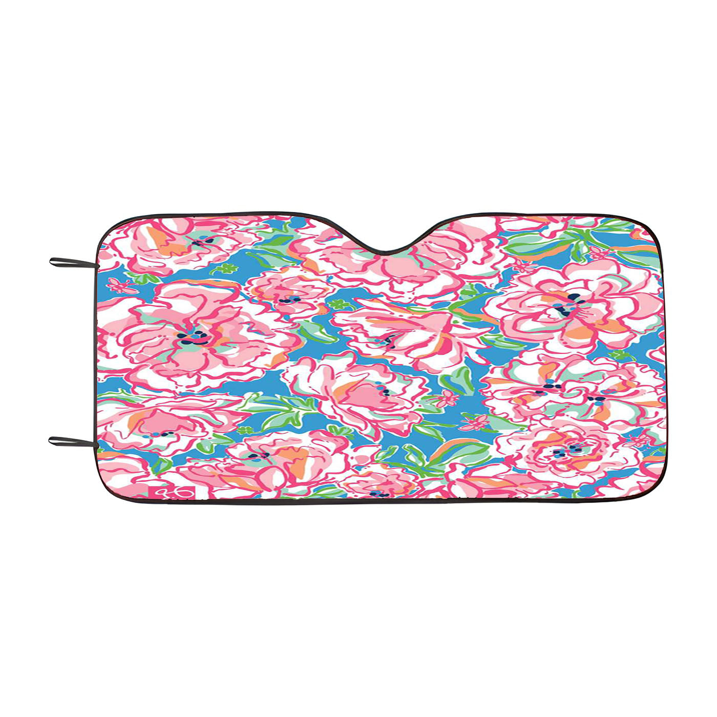 Lilly Pulitzer Summer Flower Pink Flamingo Car Windshield Sunshade