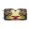 Lion Aztec Pattern Car Windshield Sunshade