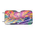 Lisa Frank Godzilla Car Windshield Sunshade