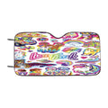 Lisa Frank Pattern Car Windshield Sunshade