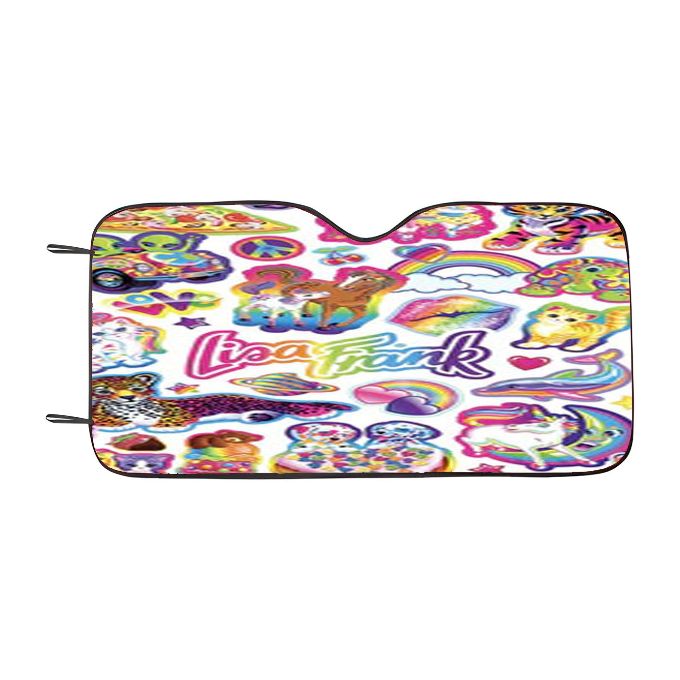 Lisa Frank Pattern Car Windshield Sunshade