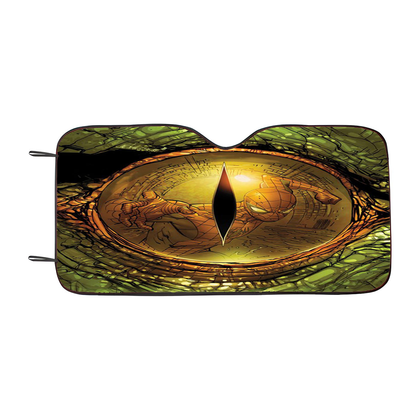 Lizard Eyes Spiderman Comic Car Windshield Sunshade