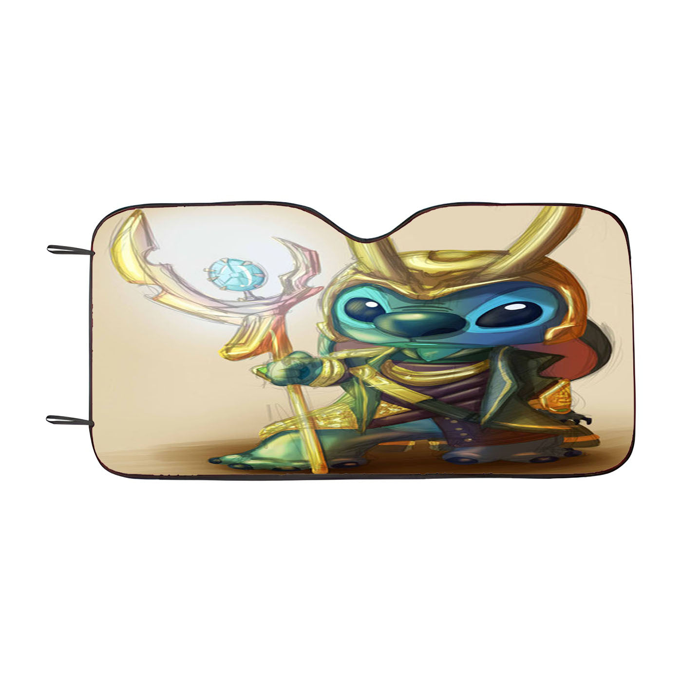 Loki Stitches Design Car Windshield Sunshade