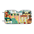 London City In The Snow Car Windshield Sunshade