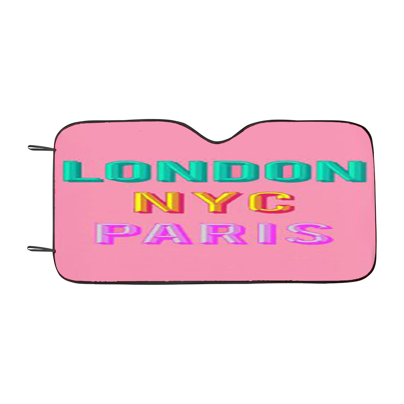 London Nyc Paris Car Windshield Sunshade