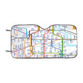 London Tube Map Car Windshield Sunshade