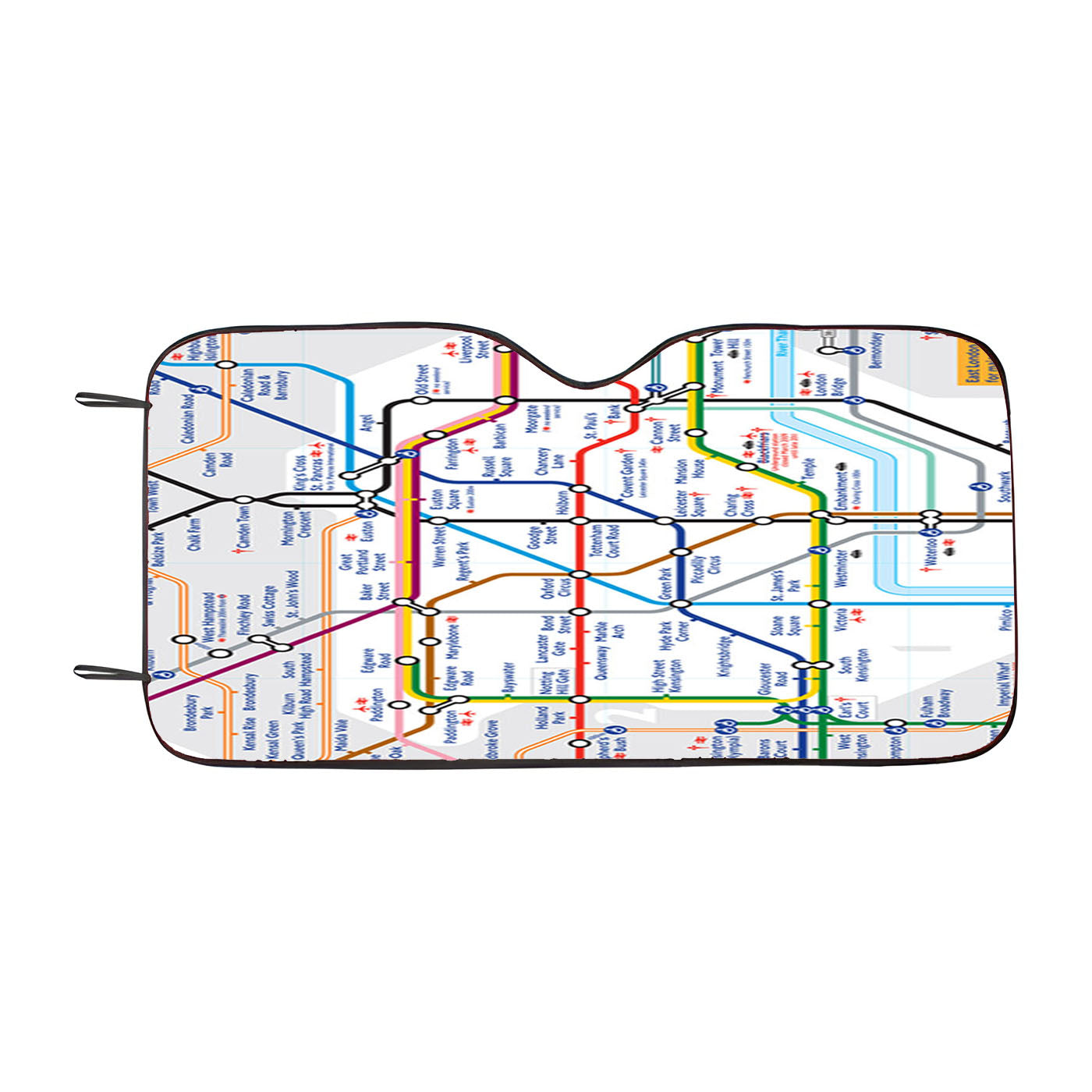 London Tube Map Car Windshield Sunshade