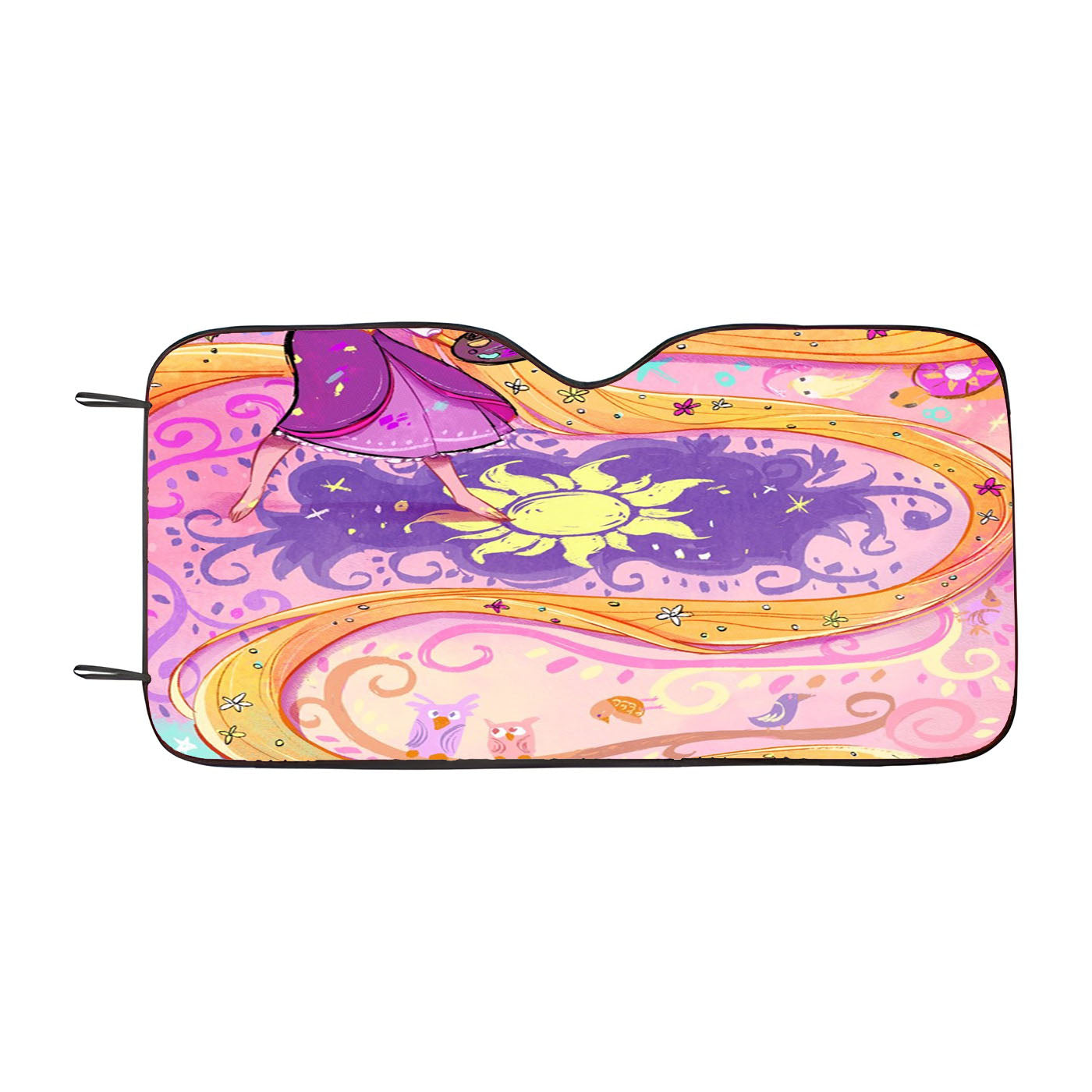 Long Hair Tangled Disney Princess Car Windshield Sunshade