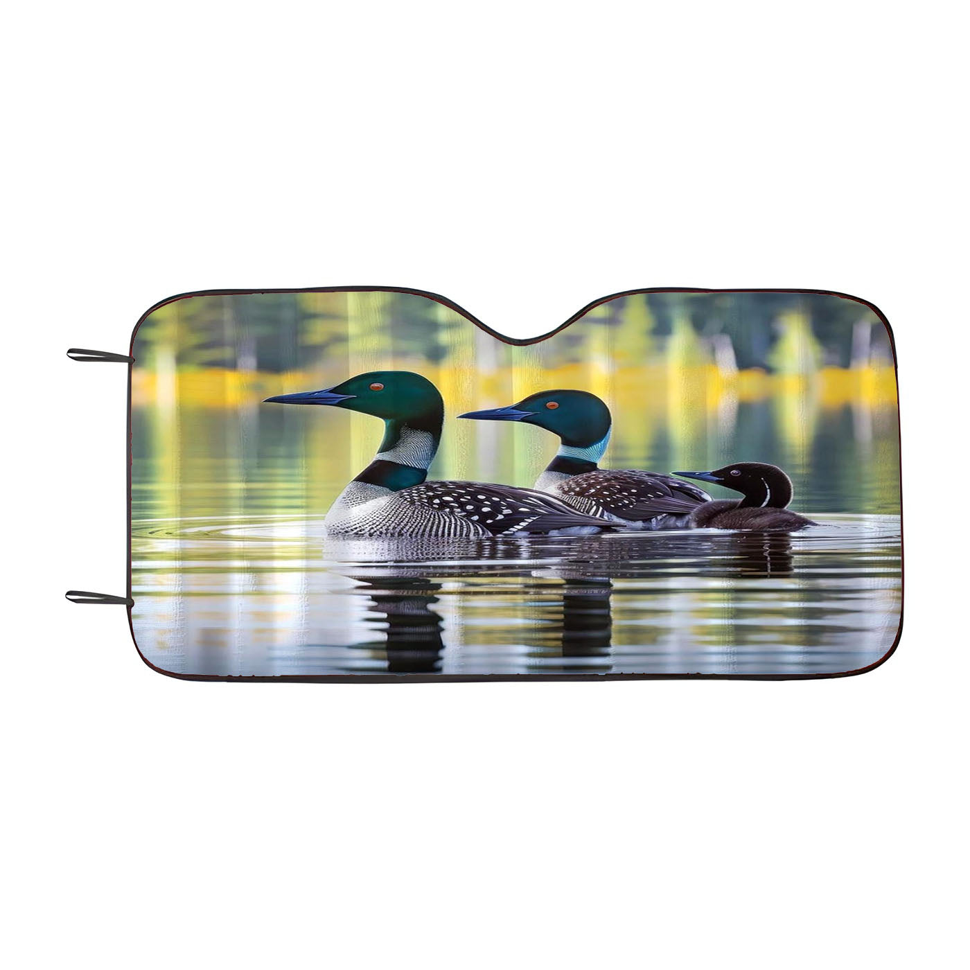 Loons Car Windshield Sunshade