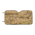 Lord Of The Rings Map Car Windshield Sunshade