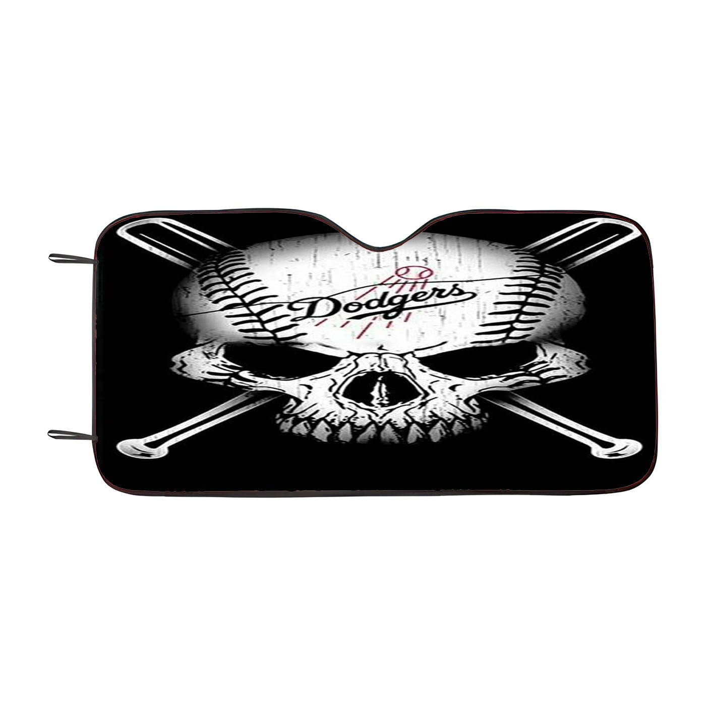 Los Angeles Dodgers Skull Car Windshield Sunshade