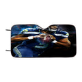 Louder Nfl Football Car Windshield Sunshade