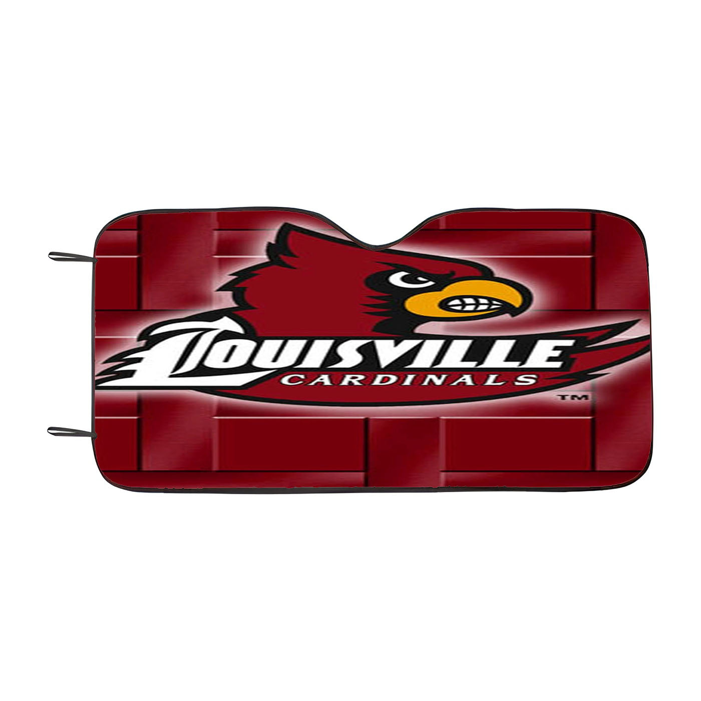 Louisville Cardinal Logo Car Windshield Sunshade
