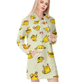 Pikachu Collection In The Forest All Over Print Blanket Hoodie