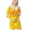 Pikachu Starry Night All Over Print Blanket Hoodie