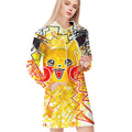 Pikachu Vitruvian All Over Print Blanket Hoodie