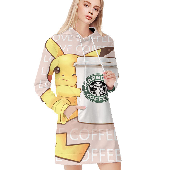 Pikachu Watercolor All Over Print Blanket Hoodie