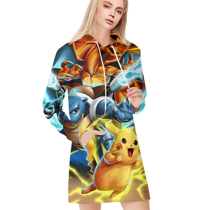 Pikachu With Starbucks Coffee All Over Print Blanket Hoodie
