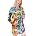 Pokemon All Characters All Over Print Blanket Hoodie