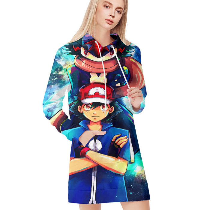 Pokemon Alola Rotom Pokedex All Over Print Blanket Hoodie