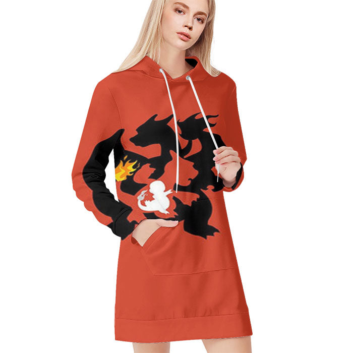 Pokemon Charmander Ball All Over Print Blanket Hoodie