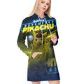 Pokemon Detective Pikachu All Over Print Blanket Hoodie