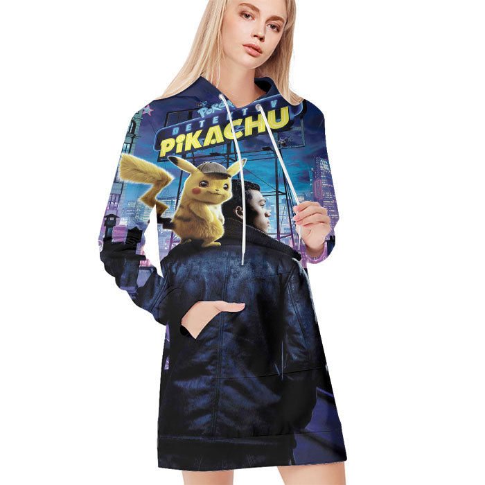 Pokemon Detective Pikachu Poster Canvas All Over Print Blanket Hoodie