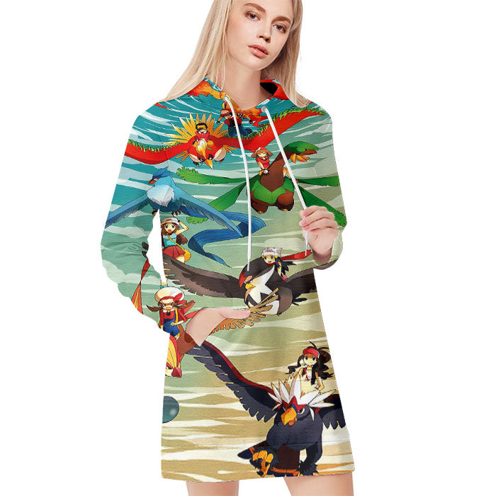 Pokemon Fire Red Fanart All Over Print Blanket Hoodie