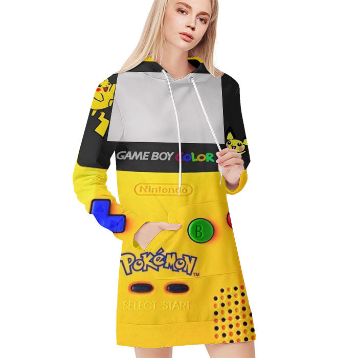 Pokemon Game Boy Color All Over Print Blanket Hoodie