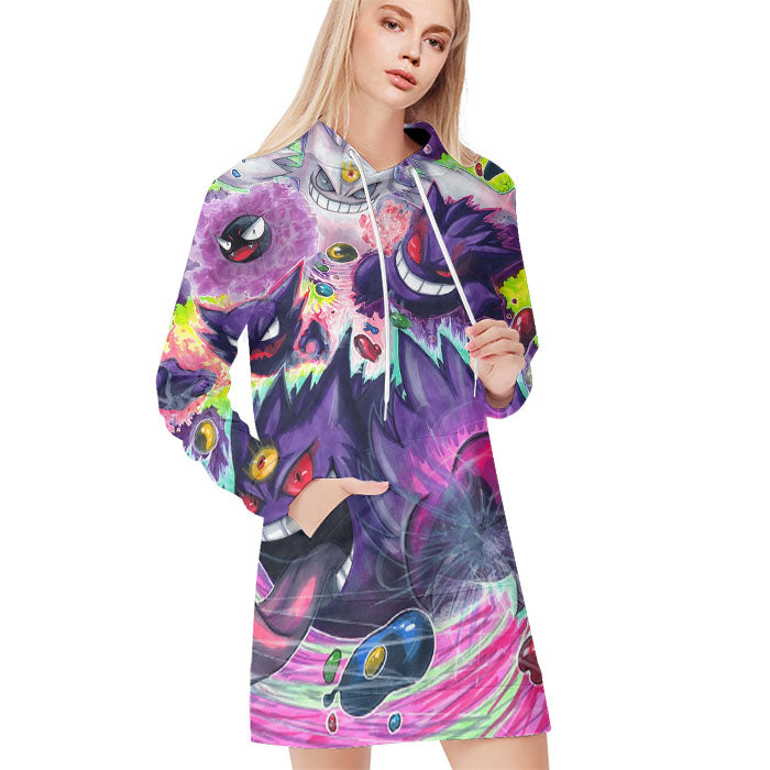 Pokemon Gameboy Purple All Over Print Blanket Hoodie