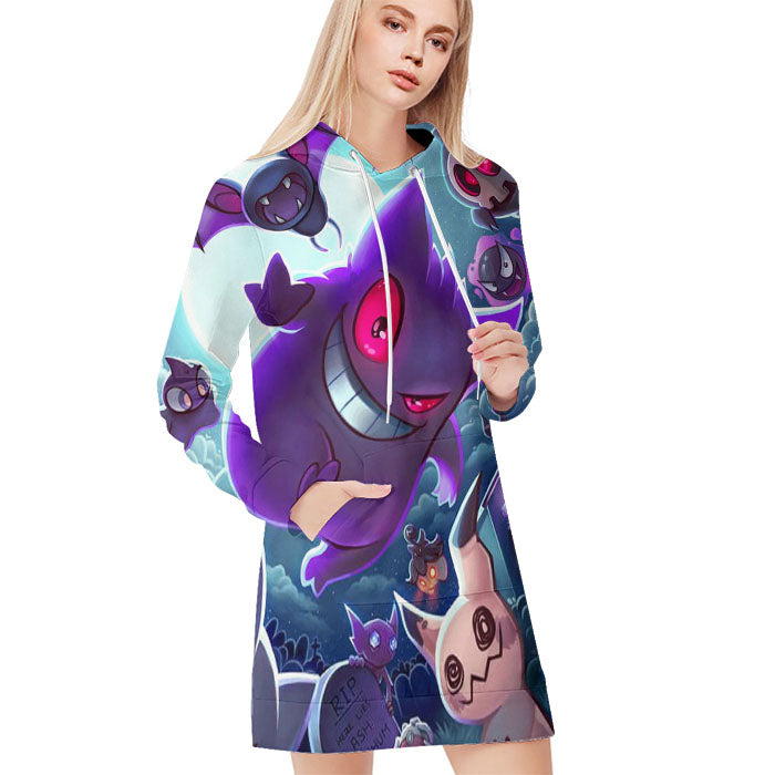Pokemon Ghost Collections All Over Print Blanket Hoodie