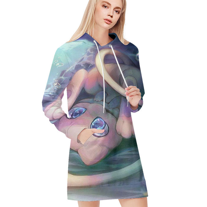 Pokemon Mew And Mewtwo Galaxy Fanart All Over Print Blanket Hoodie